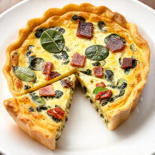 ほうれん草とベーコンのキッシュ