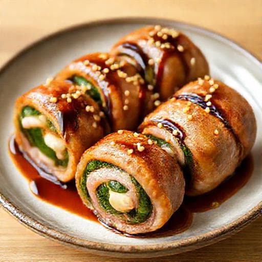 大葉チーズ肉巻き (伝統的なレシピ)
