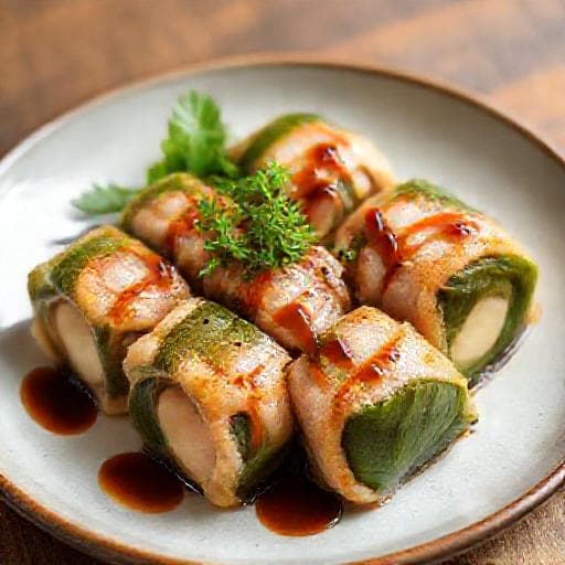 簡単!大葉チーズ肉巻き