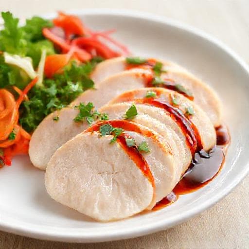 レンジで簡単!鶏むね肉の梅しそ蒸し