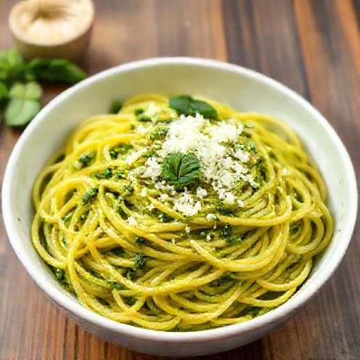 簡単!レンジでしそベーゼスパゲティ