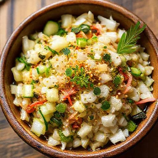 アレンジ!香味野菜たっぷり山形だし