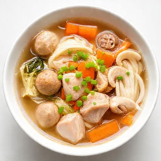 簡単!鶏団子と野菜の塩ちゃんこ鍋