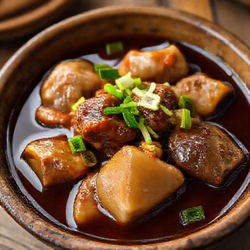 鶏もつ煮(伝統的)