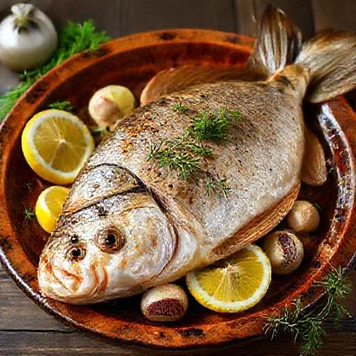 Tradycyjny Pieczony Karp