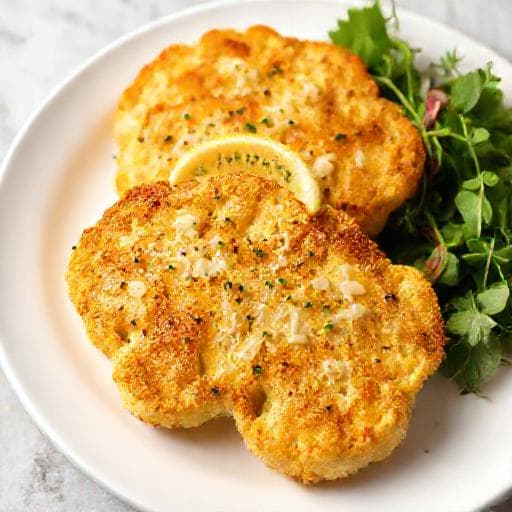 Szybkie Steki z Kalafiora z Parmezanem