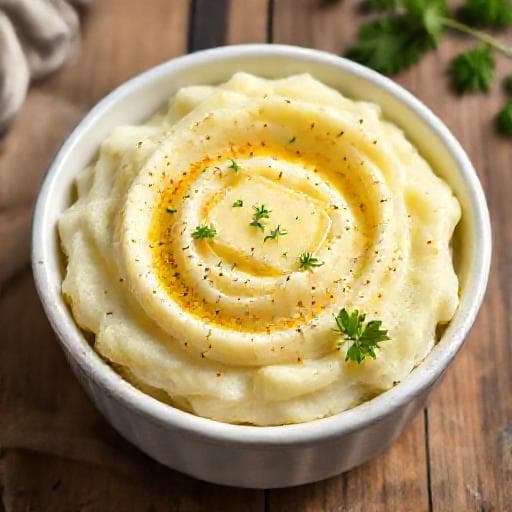 Klasyczne Purée Ziemniaczane z Chrzanem