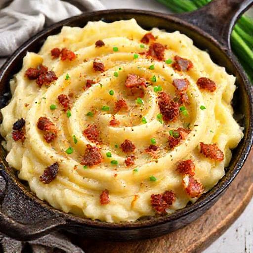 Purée Ziemniaczane z Chrzanem i Boczkiem