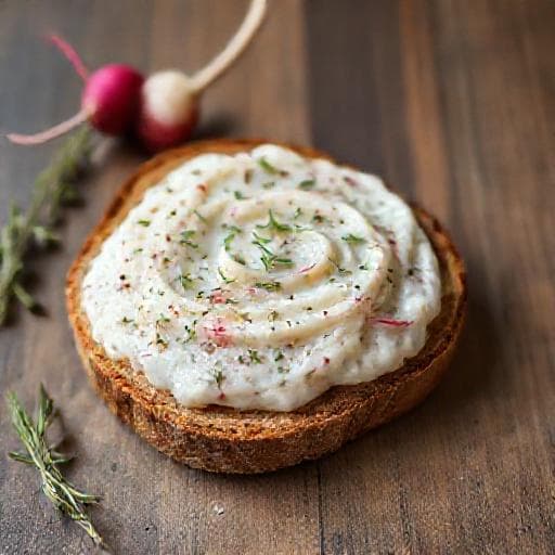 Szybka Pasta z twarogu i rzodkiewki z jogurtem