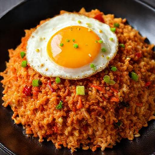 Smażony Ryż z Jajkiem i Kimchi