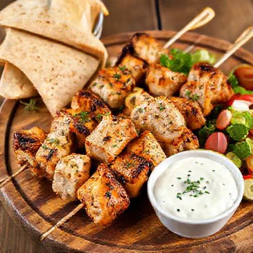 Klasyczne Souvlaki z Kurczaka