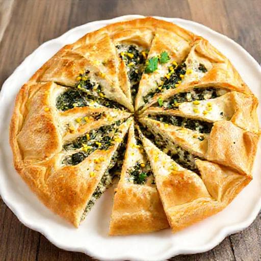 Spanakopita z Ricottą i Cytryną