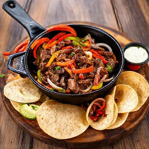 Klasyczne Fajitas z Wołowiną
