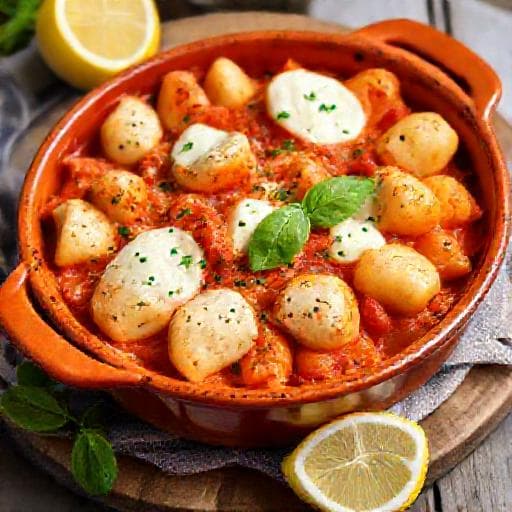 Gnocchi alla Sorrentina z Ricottą i Cytryną