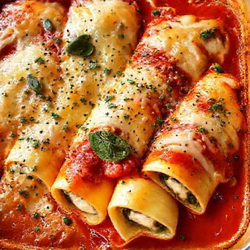 Szybkie Cannelloni z Ricottą i Szpinakiem (z gotowych płatów)