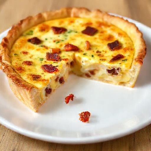 Szybka Quiche Lorraine z gotowego ciasta