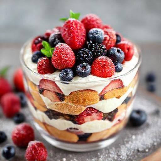 Tiramisu z Owocami Leśnymi