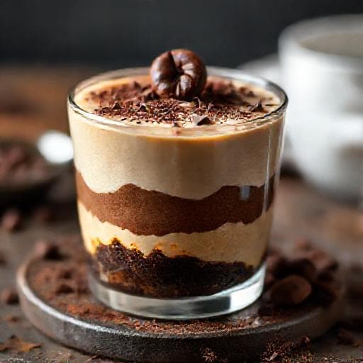 Panna Cotta z Kawą i Czekoladą