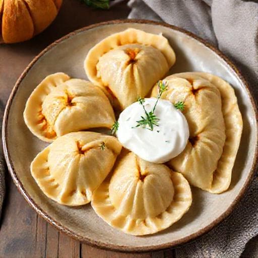 Szybkie Pierogi z Dynią i Serem
