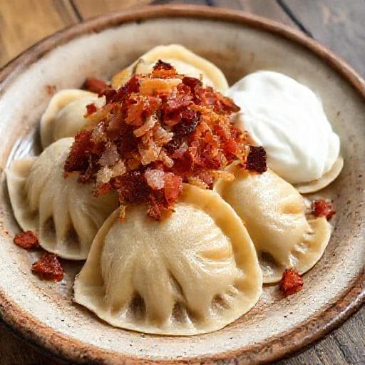 Tradycyjne Pierogi z Kaczką