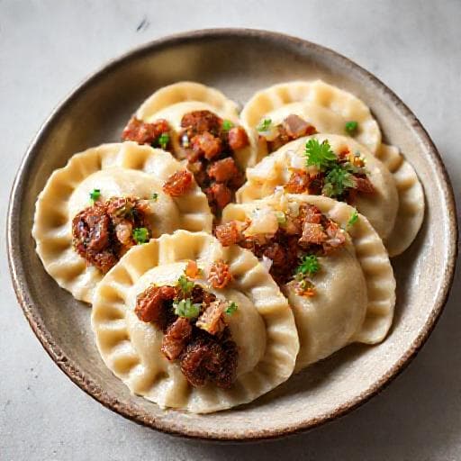 Szybkie Pierogi z Kaszanką z Gotowego Ciasta