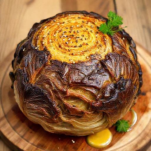 Pieczona kapusta w całości po bawarsku