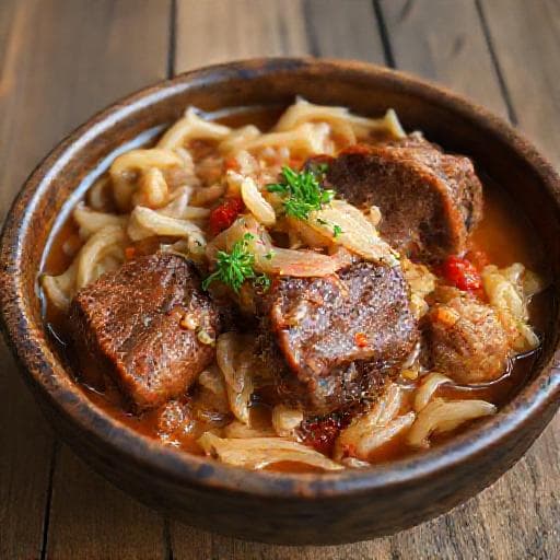 Szybkie Żeberka w Kapuście z Gulaszem
