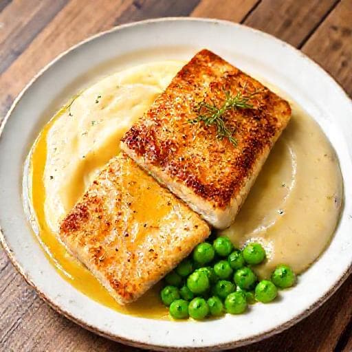Klassisk Torskrygg med Brynt Smör och Potatispuré