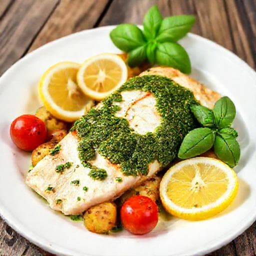 Klassisk Torsk i Ugn med Pesto