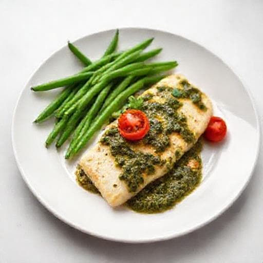 Snabb Torsk i Ugn med Färdig Pesto