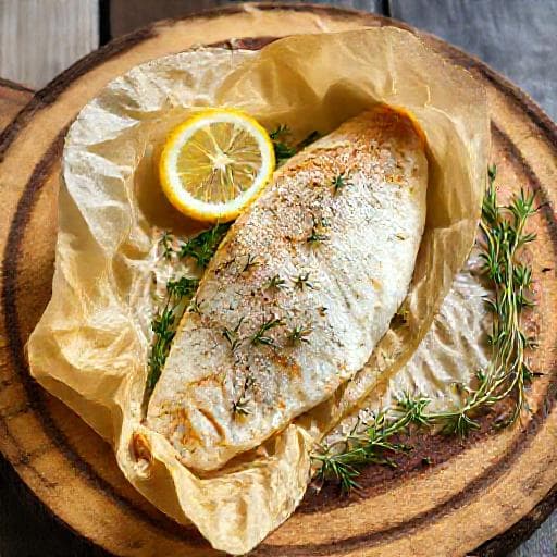 Dorada en Papillote med Citron och Örter