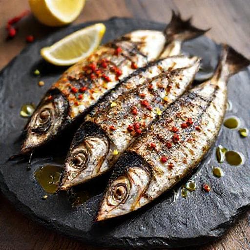 Snabba Grillade Sardiner med Vitlök och Chili