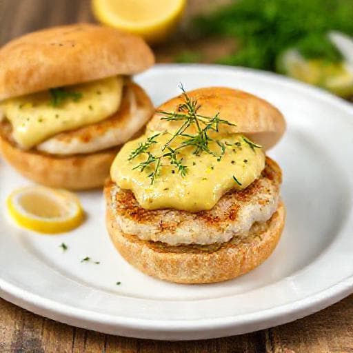 Fiskburgare med Dill- och Citronremoulad