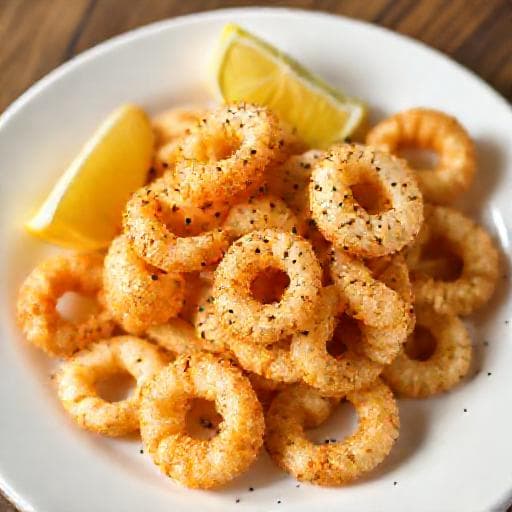 Snabb Friterad Calamari med Citronpeppar