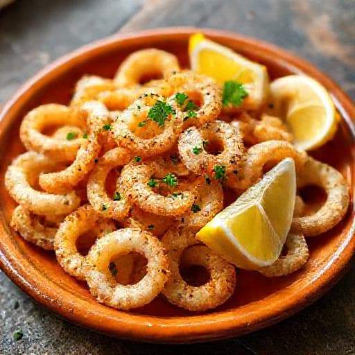 Andalusisk Friterad Calamari (Calamares a la Andaluza)