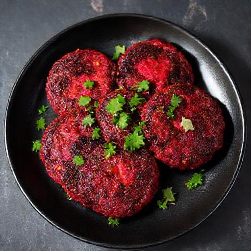 Rödbetsbiffar med Ingefära och Koriander