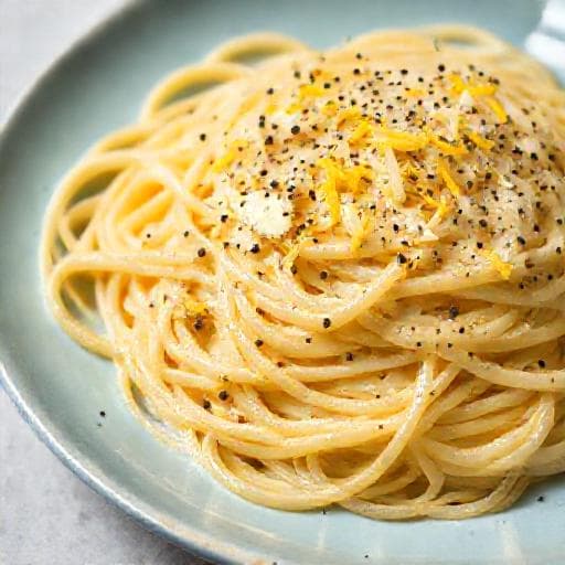Cacio e Pepe med Citronzest