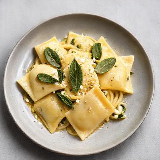Snabb Ravioli med Ricotta och Spenat (med färdig pasta)