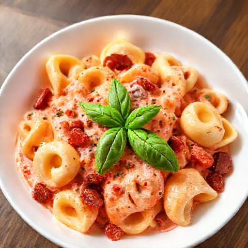 Snabb Tortellini med Krämig Tomat- & Gräddsås