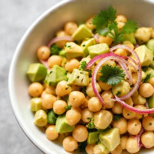 Klassisk Kikärtssallad med Avokado