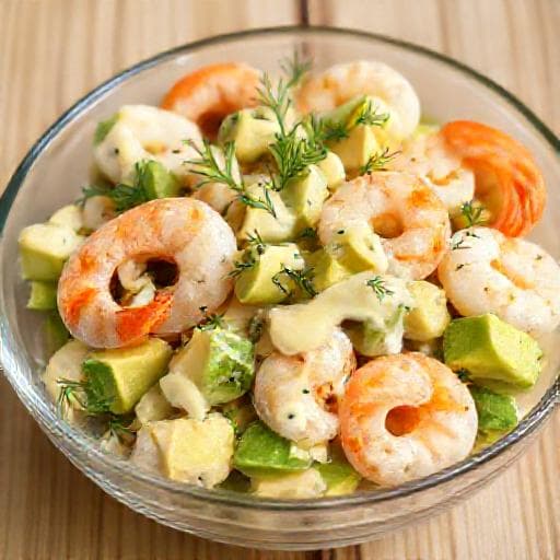 Räksallad med Avokado och Dillmayo