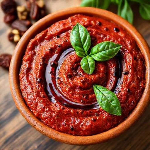 Muhammara med Soltorkade Tomater