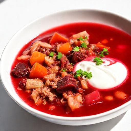 Snabb Borsjtj med Nötkött