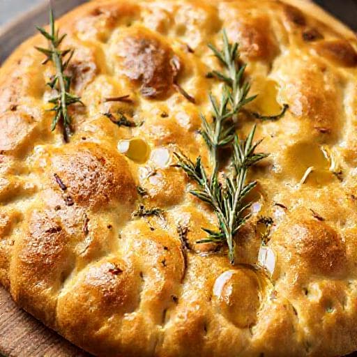 Klassisk Focaccia med Rosmarin