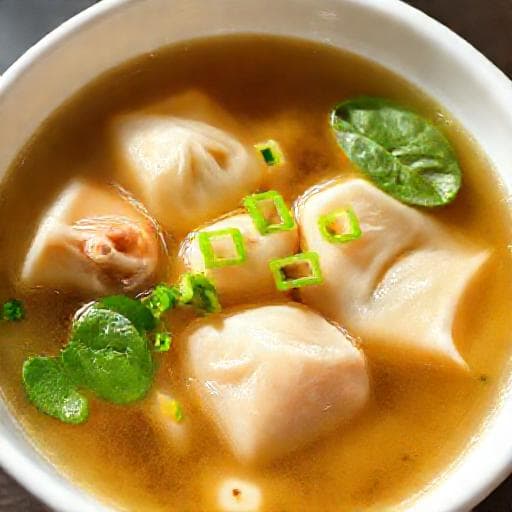 Klassisk Wontonsoppa