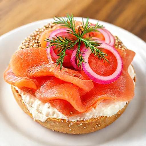 Bagel med Lox och Cream Cheese (Smörgås)