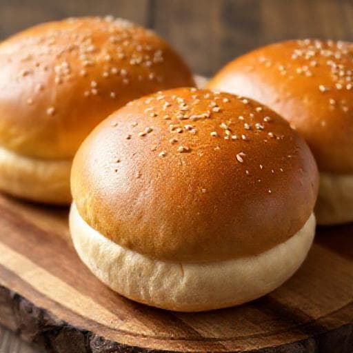 Klassiska Hamburgerbröd