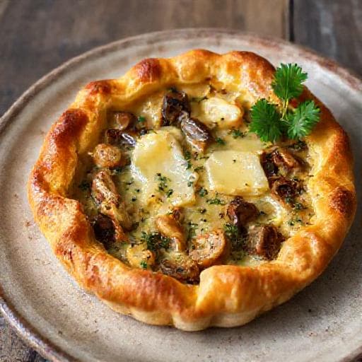 Klassisk Kantarellpaj med Gruyère