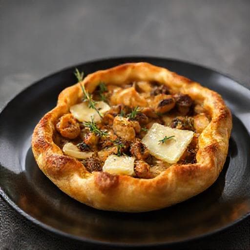 Kantarellpaj med Gruyère och Västerbottensost
