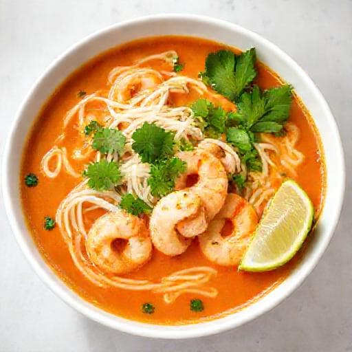 Snabb Laksa med Räkor